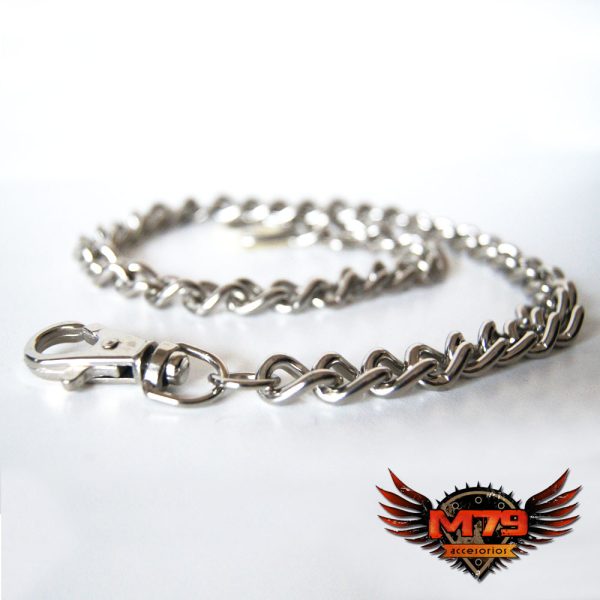 Cadena simple de metal niquelado F1